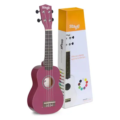 Stagg Soprano Ukulele with nylon gigbag-Violet