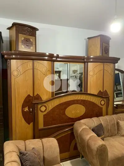 أوضة نوم خشب زان ولاتي كلا ملبسة قشرة سنديان
