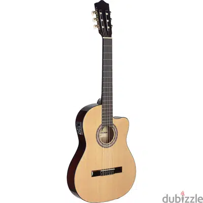 Stagg C546TCE Electro Acoustic Classical Guitar Natural