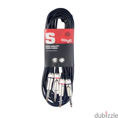 Stagg STC6P 6m Twin Cable