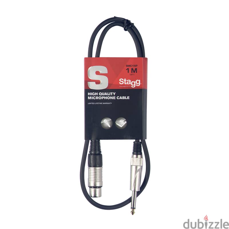 Stagg SMC1XP 1m Microphone Cable 0