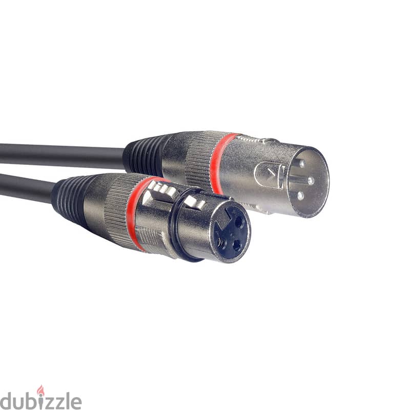 Stagg SMC1 RD 1m Microphone Cable 1
