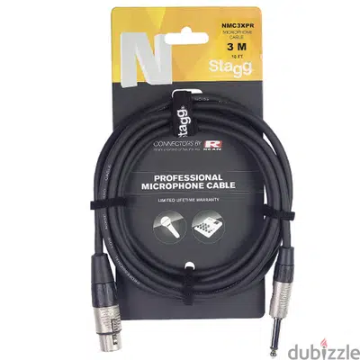 Stagg NMC3XPR 3m Microphone Cable