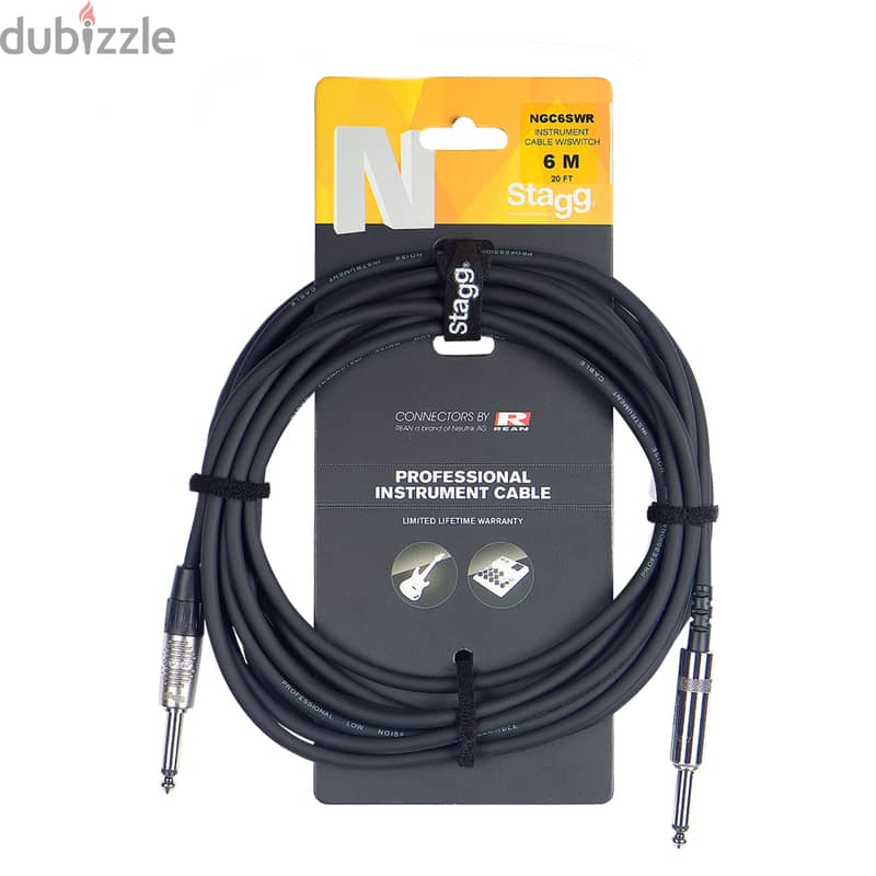 Stagg NGC6SWR 6m Instrument Cable 0