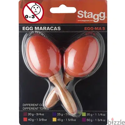 Stagg EGG-MA S Egg Maracas - Orange