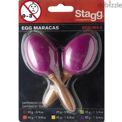Stagg EGG-MA S Egg Maracas - Magenta