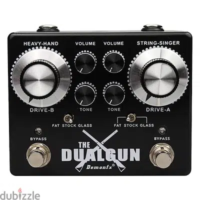 Demon-fx THE DUALGUN guitar Overdrive and distortion pedal