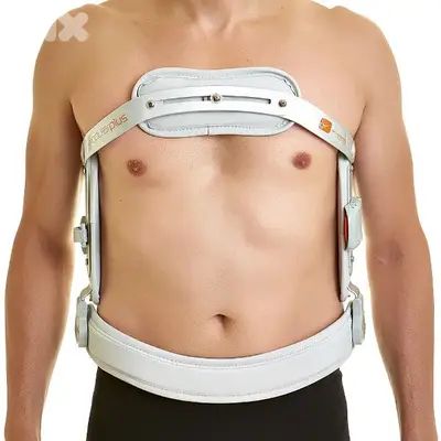 Hyperextension brace size Small|جهاز لكسور الفقرات القطنية السفلى