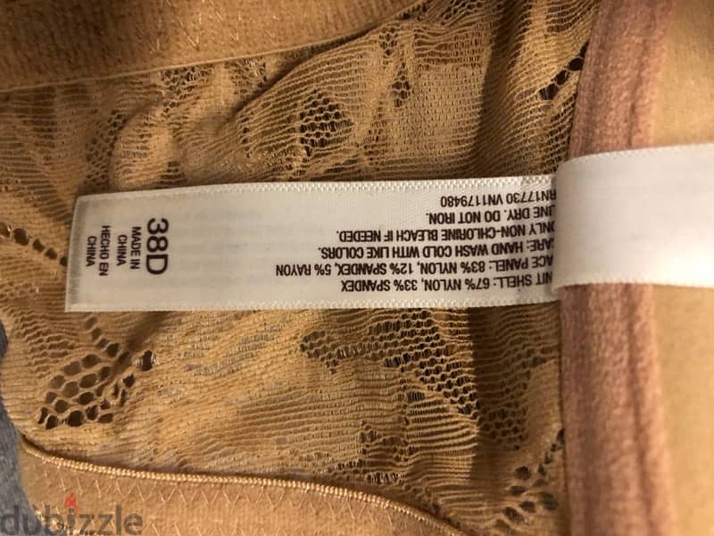 soutien beige color, brand, used twice, size 38D 3