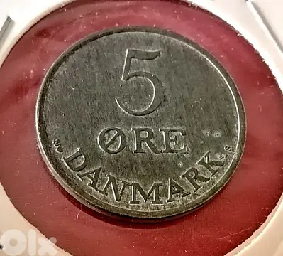 1953 Danmark 5 Ore Frederick IX Zinc coin