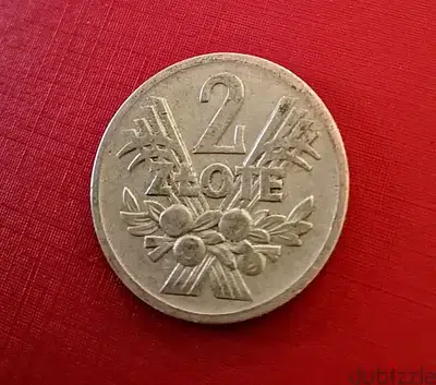 1960 Poland 2 Zlote Aluminum coin