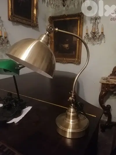 لمبادير مكتب برونز مميز desk lamp bronze italy