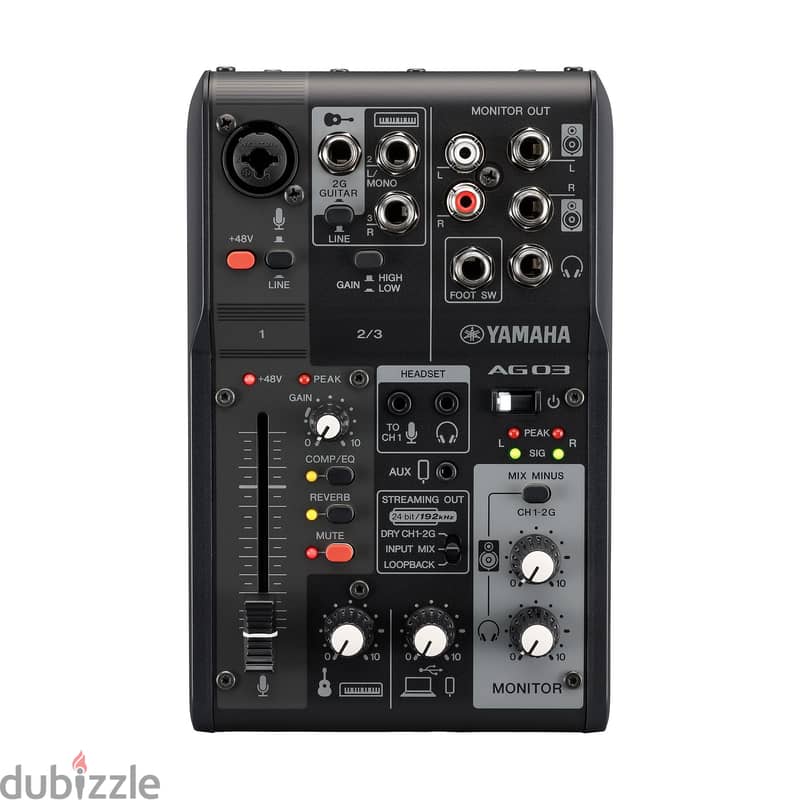 Yamaha AG03 Mk2 3-channel Mixer and USB Audio Interface 0