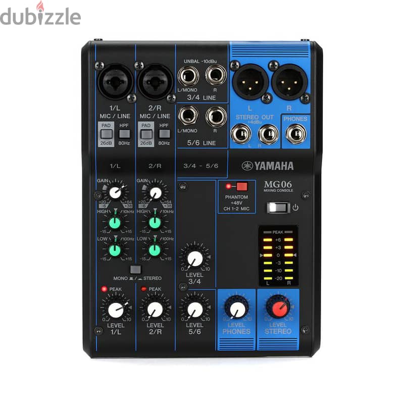 Yamaha MG06 6-channel Analog Mixer 0