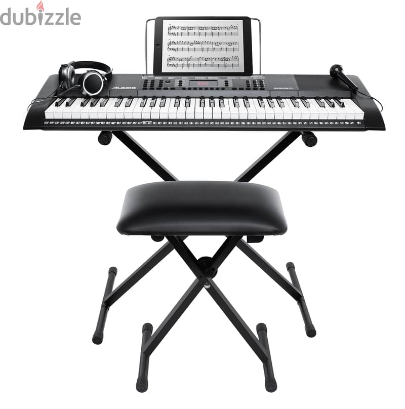 Alesis Harmony 61 Pro 61-Key Portable Arranger Keyboard full package 0