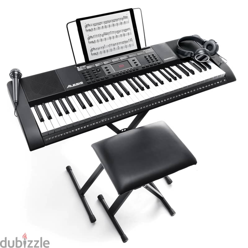 Alesis Harmony 61 Pro 61-Key Portable Arranger Keyboard full package 1