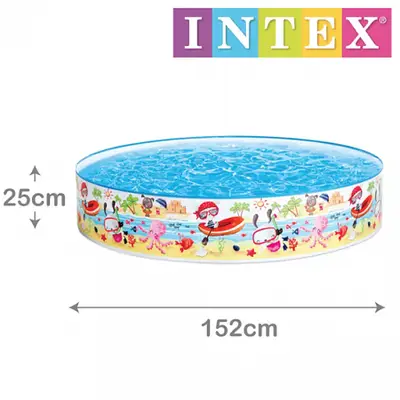 pecine Intex Swimming Water Pool 152x25cm Sea Toys بركة مسبح بحر العاب