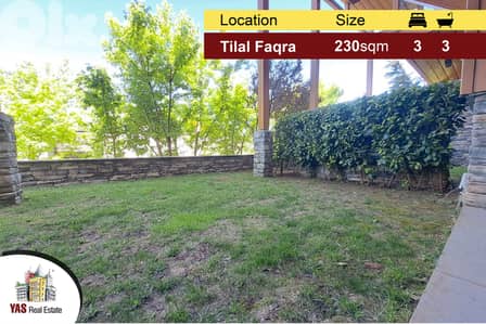 Tilal Faqra 230m2 + 250m2 Garden | High-End Chalet | Brand New | DA