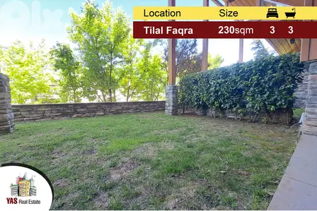 Tilal Faqra 230m2 + 250m2 Garden | High-End Chalet | Brand New | DA