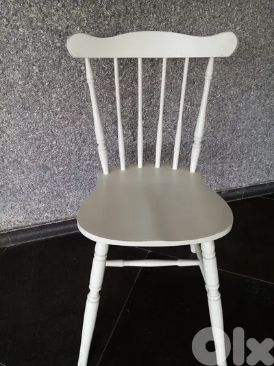 Wood White Chair