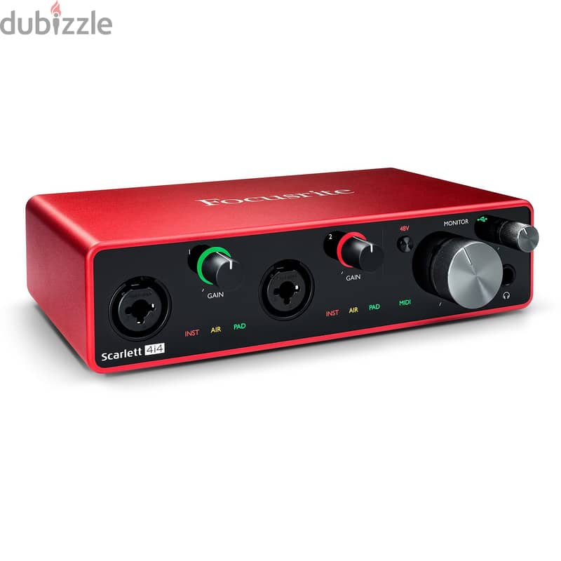 Focusrite Scarlett 4i4 3rd Gen USB Recording Interface 2