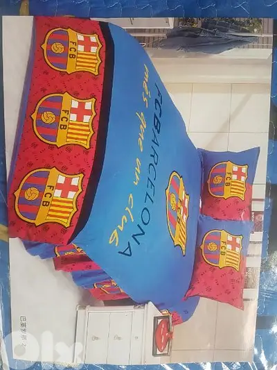 barcelona ،real ,man united bed cover
