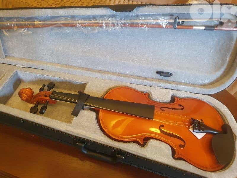 new violin 4/4 in box 0
