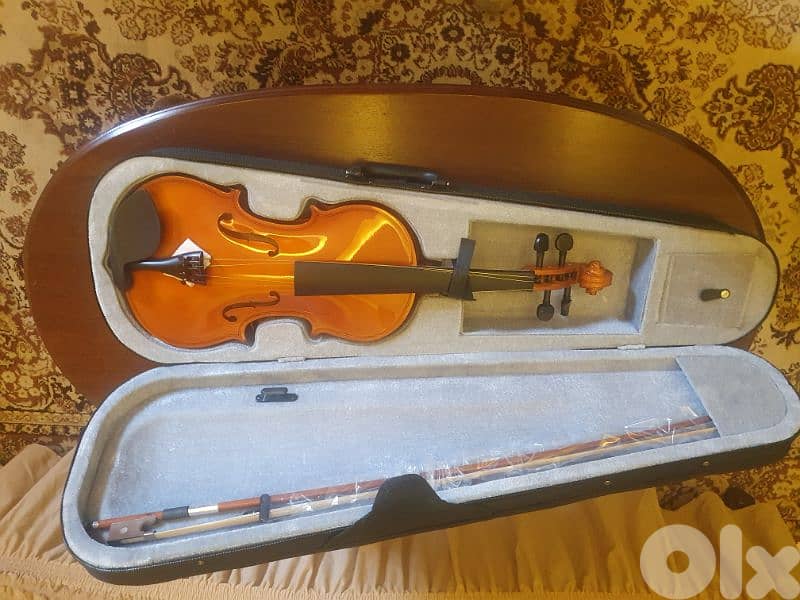 new violin 4/4 in box 2