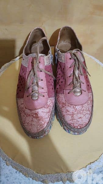 Maciejka espadrilles real leather shoes size 40 2