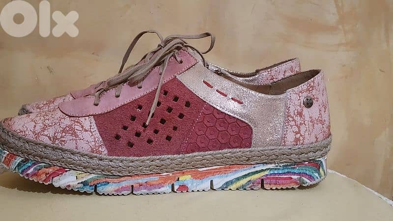 Maciejka espadrilles real leather shoes size 40 3