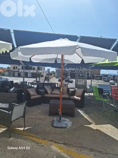 wooden umbrella