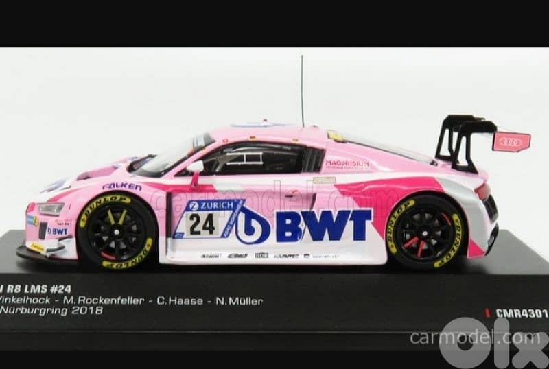 Audi R8 LMS 2018 diecast car model 1;43. 2