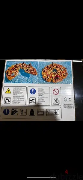 intex inflatable pizza slice mat