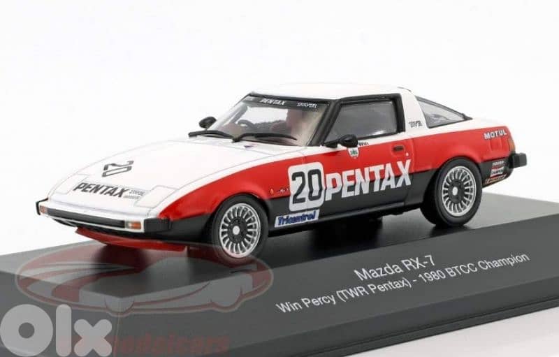 Mazda RX-7 (BTCC 1980) diecast car model 1;43. 1