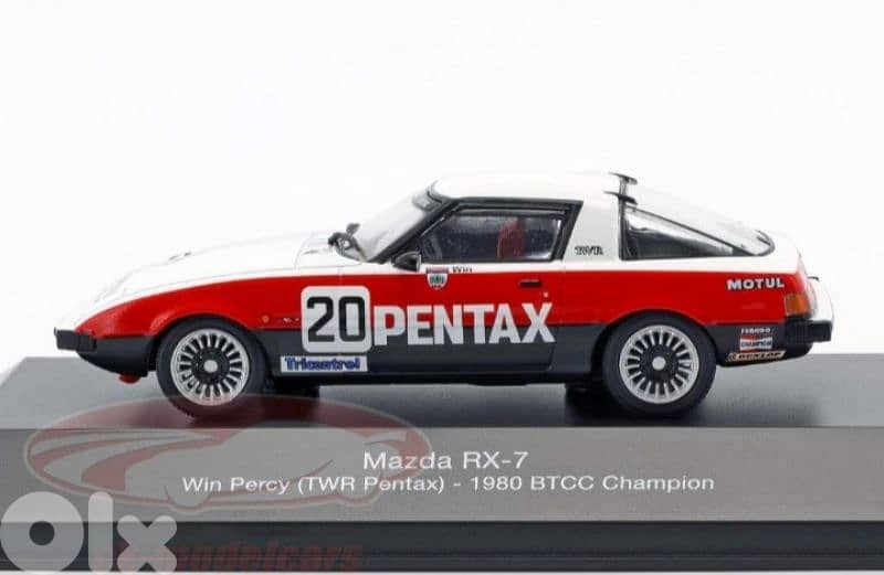 Mazda RX-7 (BTCC 1980) diecast car model 1;43. 2