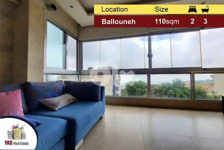 Ballouneh 110m2 | Perfect Condition | Calm Area | Killer View | TO Ballouneh 110m2 | Perfect Condition | Calm Area | Killer View | TO