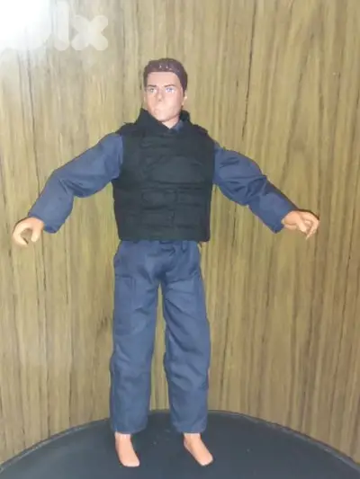 POWER TEAM POLICE MAN ACTION FIGURE TALKING flex body M&C Great Toy=20