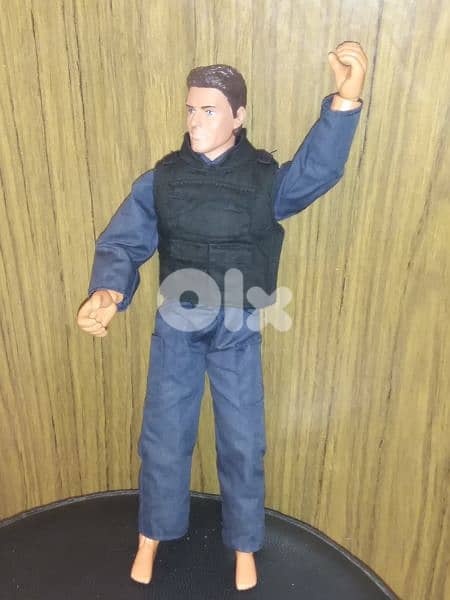 POWER TEAM POLICE MAN ACTION FIGURE TALKING flex body M&C Great Toy=20 4