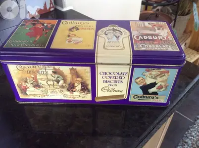 Cadbury Chocolate Biscuits collectible Tin box