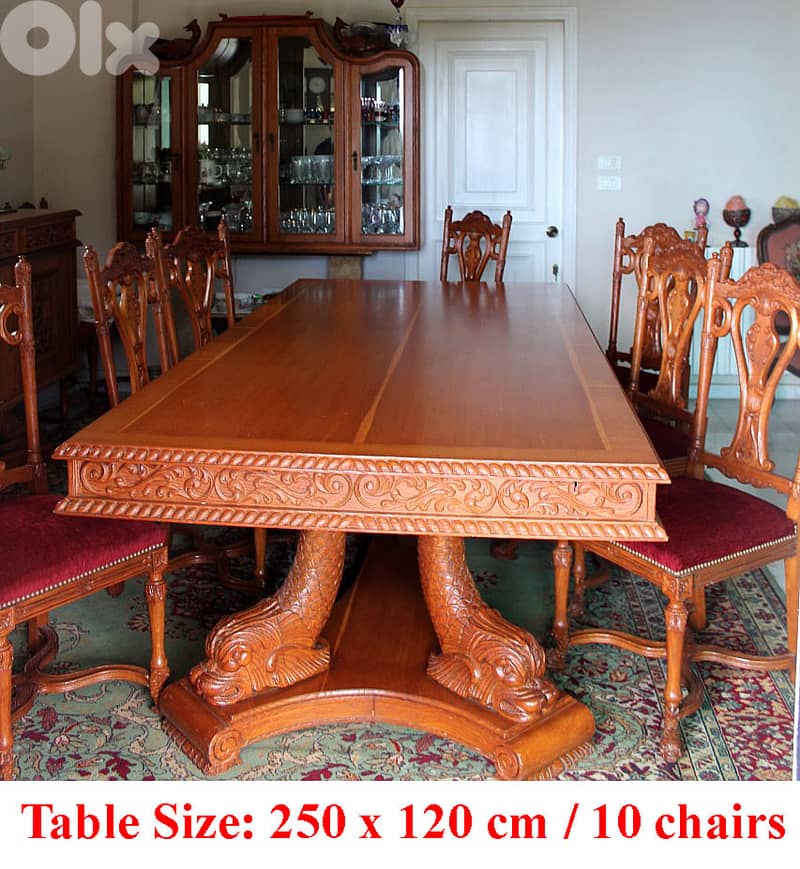 Vintage Luxury Dining Room - Oak Solid Wood – Hand Made @ 5000$ 0