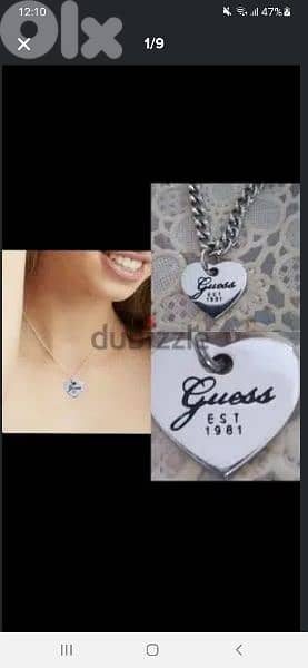 necklace guess original stainless steel 0