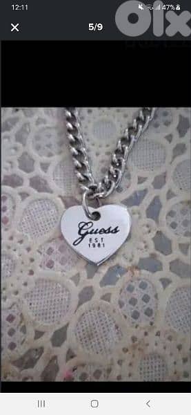 necklace guess original stainless steel 4