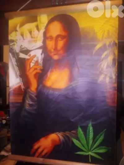 Mona Lisa funny recreation on canvas 67*50cm