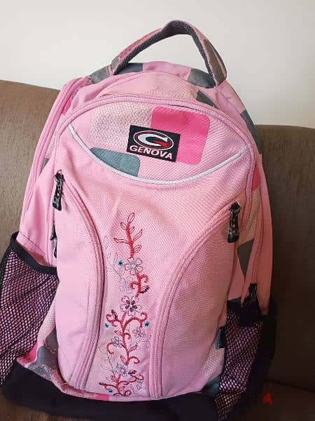 Genova pink backpack 0