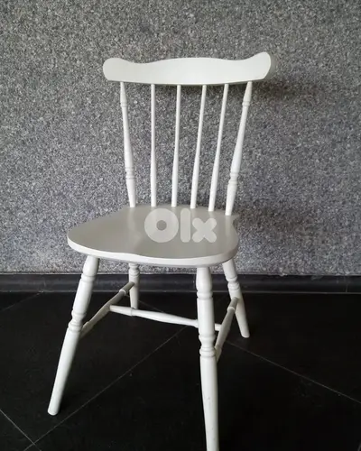 Wood White Chair