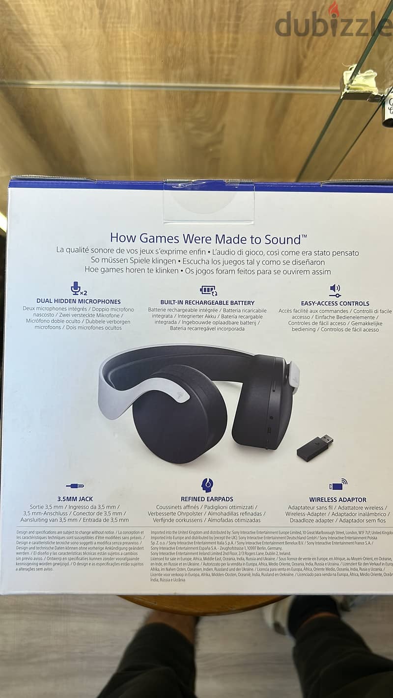 Sony PlayStation pulse 3d wireless headset white 0