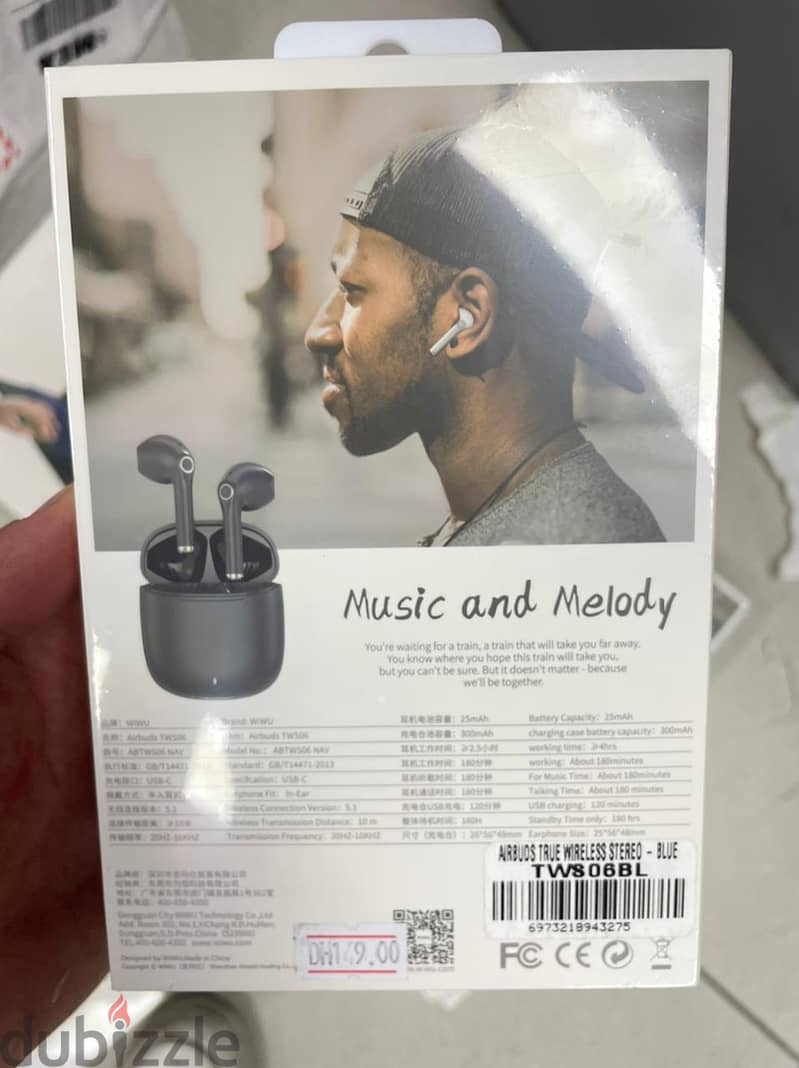 WIWU Airbuds True Wireless Stereo Blue 1