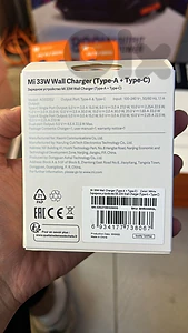 Mi 33w wall charger type-a + type-c