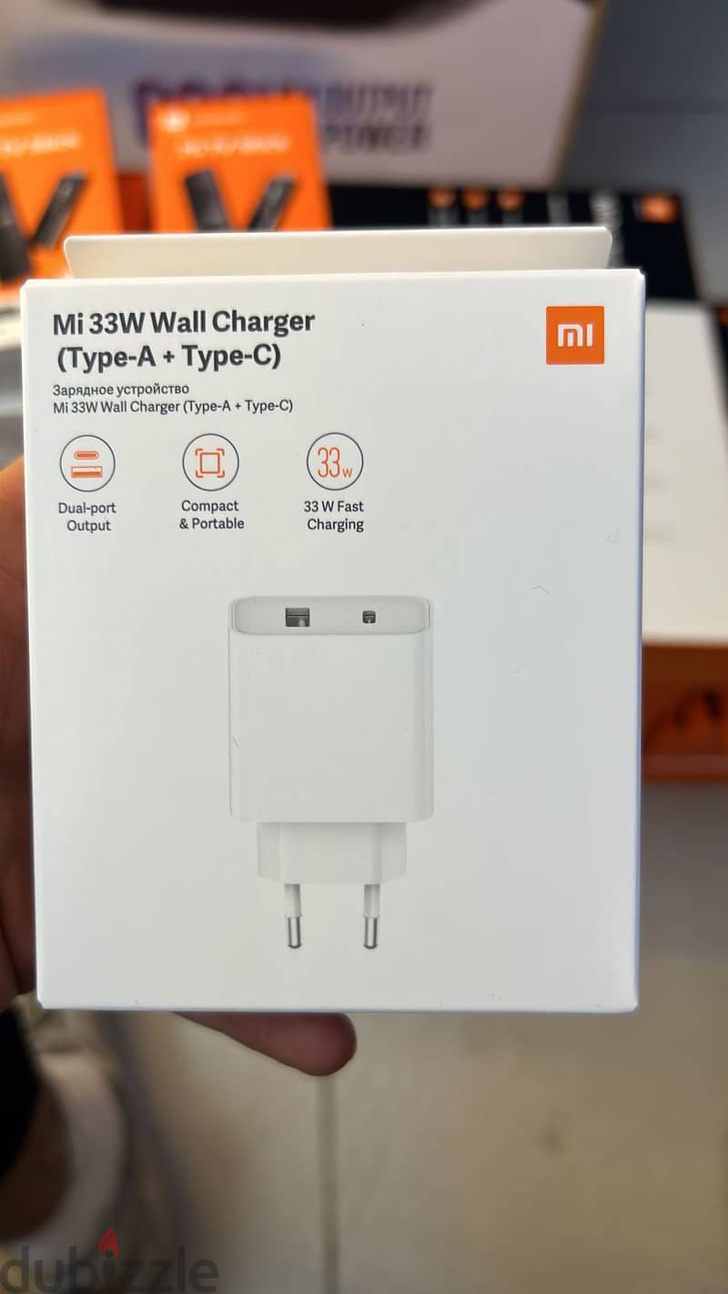 Mi 33w wall charger type-a + type-c 1