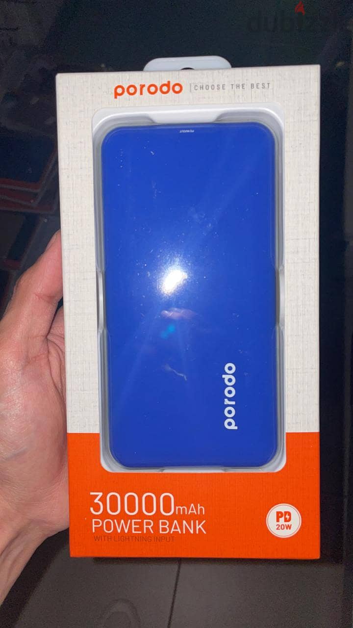 Porodo 30000 mah powerbank blue 0